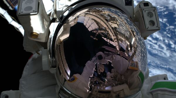 Primeira foto do astronauta italiano Luca Parmitano desde o espaço profundo - Sputnik Brasil