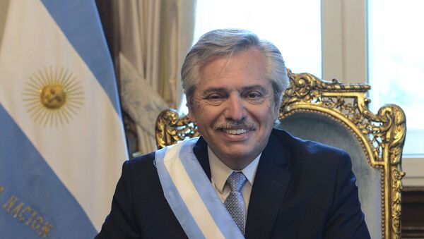 Alberto Fernández, presidente da Argentina - Sputnik Brasil