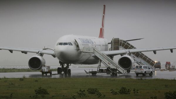 O Airbus 330 da Turkish Airlines foi alvo de ameaça de bomba. - Sputnik Brasil