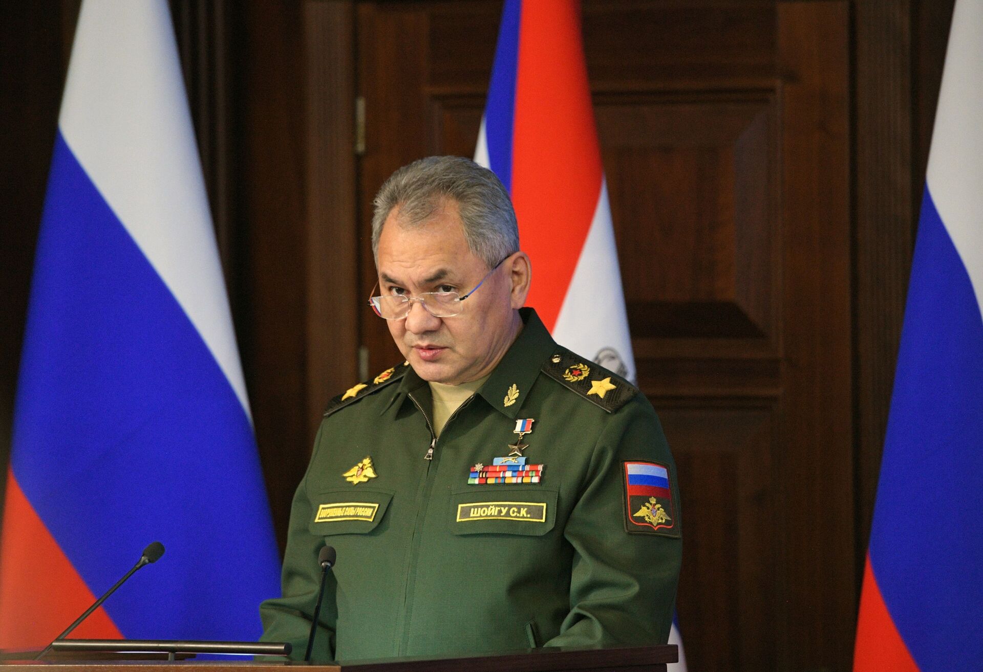 Ministro da Defesa da Rússia, Sergei Shoigu, discursa em 24 de dezembro de 2019 - Sputnik Brasil, 1920, 11.03.2022