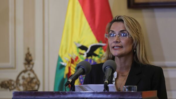 Jeanine Áñez, presidente interina da Bolívia - Sputnik Brasil