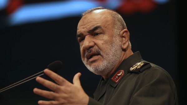 Comandante do Corpo de Guardiões da Revolução Islâmica (IRGC, na sigla em inglês), major-general Hossein Salami (foto de arquivo) - Sputnik Brasil