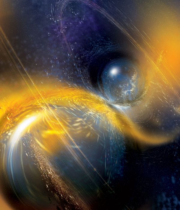 Nova onda gravitacional revela colisão de estrelas de nêutrons Nova onda gravitacional revela colisão de estrelas de nêutrons - Sputnik Brasil