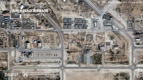 FOTOS de satélite exibem danos na base dos EUA no Iraque após ataques de mísseis iranianos FOTOS de satélite exibem danos na base dos EUA no Iraque após ataques de mísseis iranianos - Sputnik Brasil