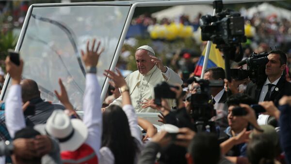 Papa Francisco, no Equador. - Sputnik Brasil