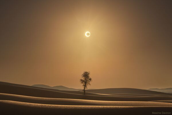 NASA compartilha FOTO espetacular de eclipse solar com 'anel de fogo' sobre deserto - Sputnik Brasil