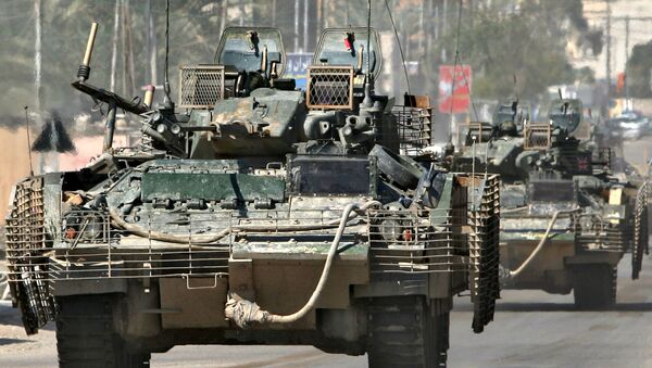 Tanques das Forças Armadas do Reino Unido, Iraque (foto de arquivo) - Sputnik Brasil