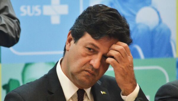 O ministro da Saúde, Luiz Henrique Mandetta, em evento em dezembro de 2019. - Sputnik Brasil