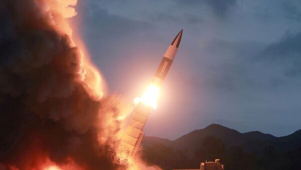 Coreia do Norte testa novos armamentos não identificados, em foto publicada pela agência de notícias local, em agosto de 2019 - Sputnik Brasil