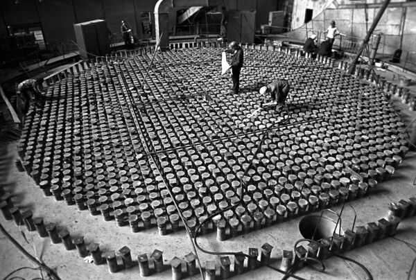 Construção da usina nuclear de Chernobyl em 1975 - Sputnik Brasil