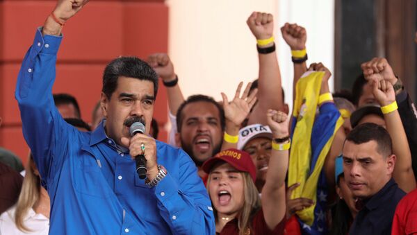 Presidente da Venezuela, Nicolás Maduro, participa de ato do Dia da Juventude, em Caracas - Sputnik Brasil