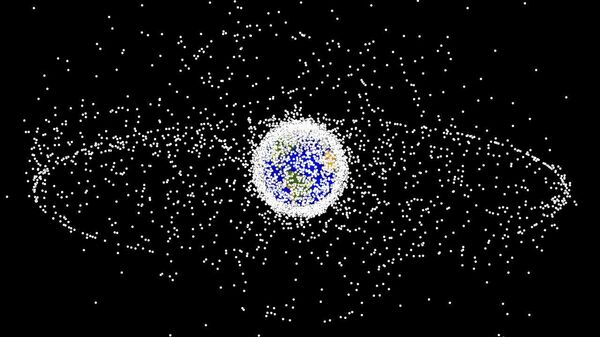 Lixo espacial (imagem referencial) - Sputnik Brasil