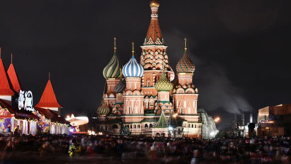 Praça Vermelha, no centro da capital russa, Moscou, durante as celebrações de ano novo, em 1º de janeiro de 2020 - Sputnik Brasil