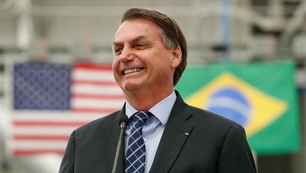 O presidente Jair Bolsonaro participa de evento na Flórida, nos Estados Unidos. - Sputnik Brasil