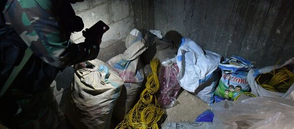 Laboratório químico de militantes na cidade síria de Douma - Sputnik Brasil