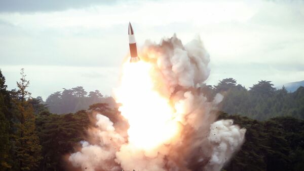 Lançamento de míssil da Coreia do Norte (imagem referencial) - Sputnik Brasil