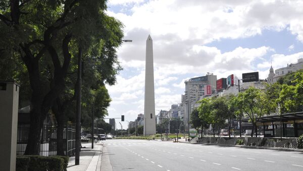 Ruas vazias em Buenos Aires, Argentina, durante pandemia de coronavírus - Sputnik Brasil