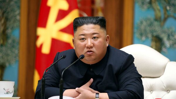 Líder da Coreia do Norte, Kim Jong-un, participa de reunião no Departamento Político do Comitê Central do Partido dos Trabalhadores norte-coreano - Sputnik Brasil