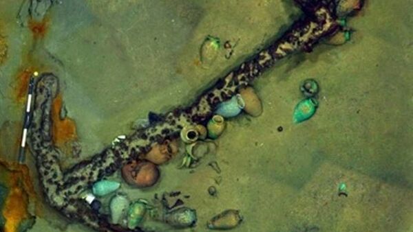 Âncora de navio naufragado no mar do Mediterrâneo - Sputnik Brasil