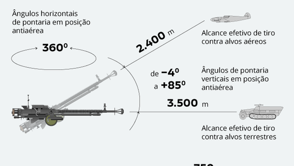 Passada pelas guerras: metralhadora pesada DShK - Sputnik Brasil