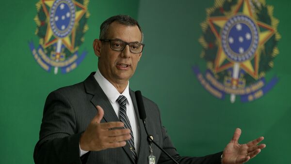 O porta voz do governo Bolsonaro, Otávio Rêgo Barros, durante entrevista coletiva no Palácio do Planalto - Sputnik Brasil
