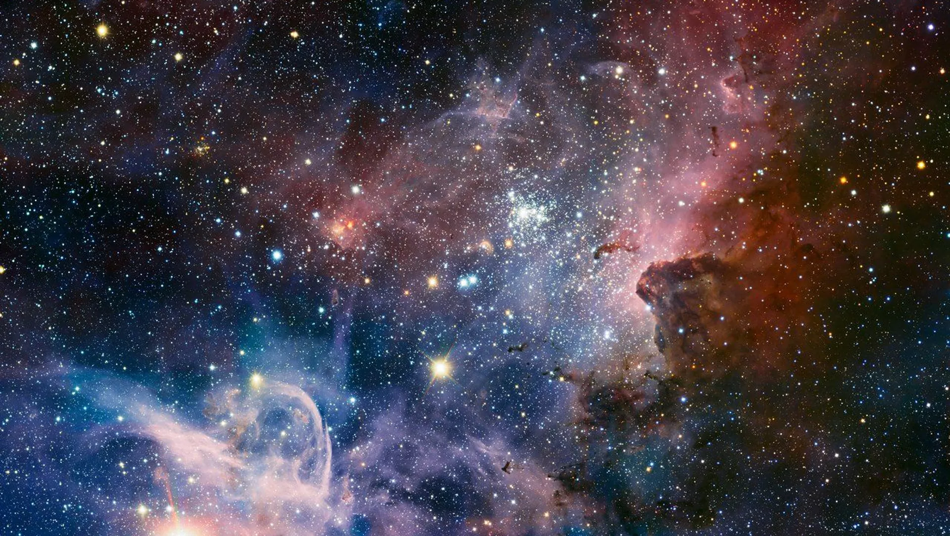 Panorâmica da nebulosa Carina registrada pela câmera HAWK-I do observatório ESO Panorâmica da nebulosa Carina registrada pela câmera HAWK-I do observatório ESO - Sputnik Brasil, 1920, 29.10.2021