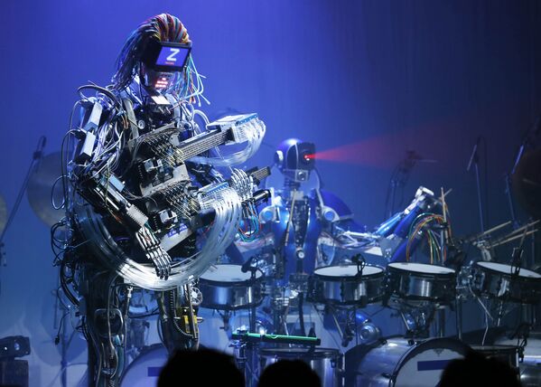 Banda de música de robôs em Tóquio. - Sputnik Brasil