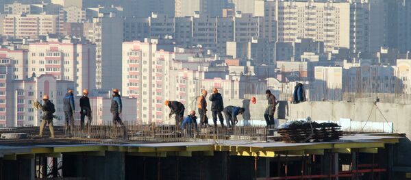 Construção do bairro residencial em Moscou Construção do bairro residencial em Moscou - Sputnik Brasil