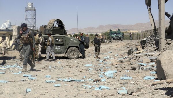 Forças de segurança do Afeganistão em local de ataque suicida do Talibã (imagem referencial) - Sputnik Brasil