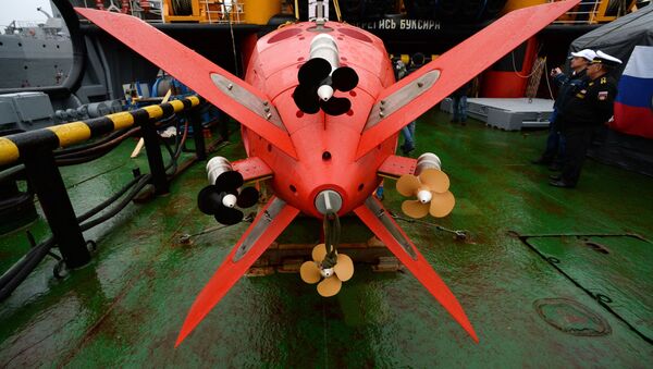 Aparelho submersível Vityaz-D durante cerimônia de entrega à Frota do Pacífico - Sputnik Brasil