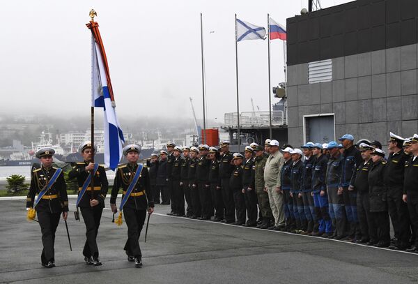 Cerimônia de inauguração do submersível não tripulado na Frota do Pacífico, em Vladivostok - Sputnik Brasil