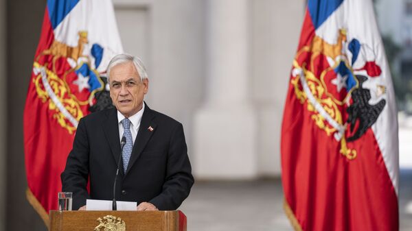 O presidente chileno Sebastián Piñera - Sputnik Brasil
