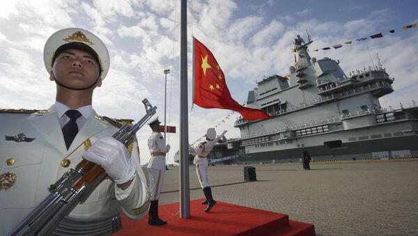 Cerimônia de comissionamento do porta-aviões chinês Shandong - Sputnik Brasil