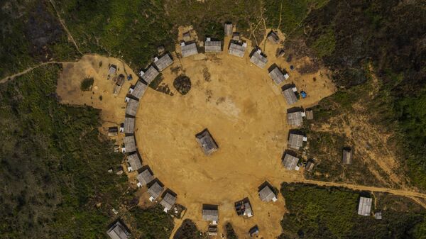 Vista aérea da aldeia Rapkô, dos índios Xikrins, na Terra Indígena Trincheira Bacajá, em São Félix do Xingu, no Pará (foto de arquivo) - Sputnik Brasil