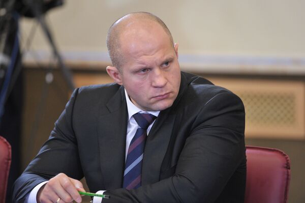 Fedor Emelianenko enquanto presidente da União de Artes Marciais Mistas (MMA) da Rússia. - Sputnik Brasil