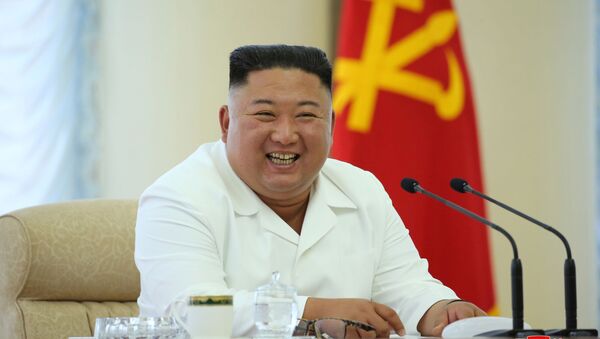 Kim Jong-un, líder norte-coreano - Sputnik Brasil