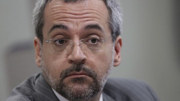 Abraham Weintraub, ex-ministro da Educação, durante audiência no Senado - Sputnik Brasil