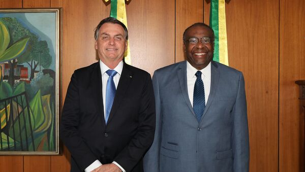Presidente Jair Bolsonaro no ato de nomeação de Carlos Alberto Decotelli como ministro da Educação - Sputnik Brasil