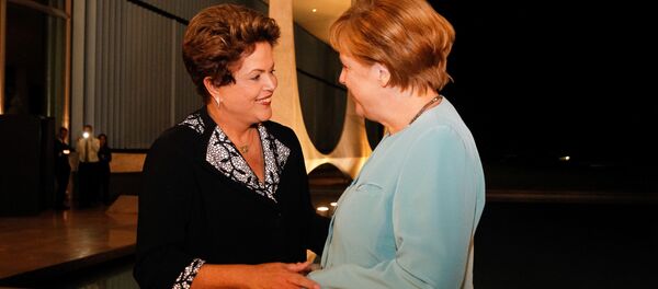 Dilma Rousseff e Angela Merkel - Sputnik Brasil
