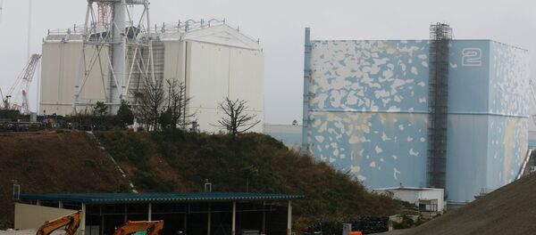 A part of the roof of a building covering the Unit 1 reactor, left, is seen removed at the Fukushima Dai-ichi nuclear power plant in Okuma, Fukushima prefecture, northeastern Japan, Wednesday, Nov. 12, 2014 - Sputnik Brasil