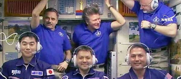 Tripulação da Estação Espacial Internacional. - Sputnik Brasil