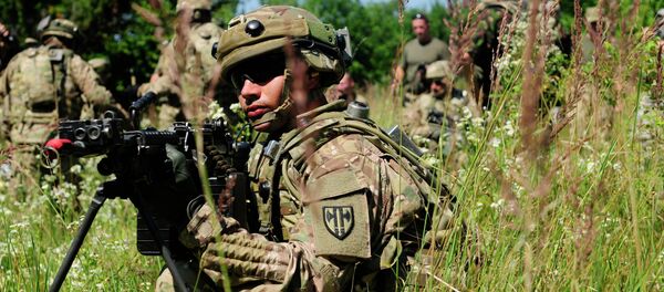 Ensaios militares conjuntos dos militares dos EUA e Ucrânia Rapid Trident - Sputnik Brasil