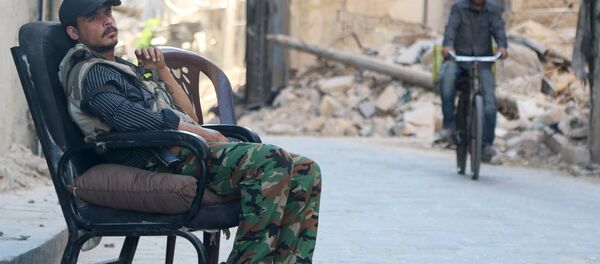 Combatente do exército livre sírio - Sputnik Brasil