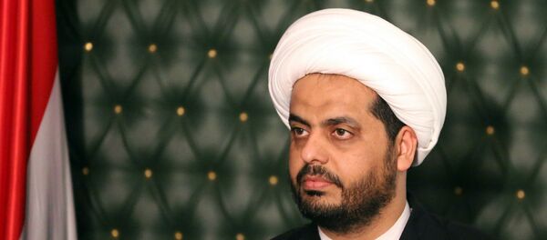 Qais al-Khazali, líder da milícia xiita iraquiana Assaib Ahl al-Haq. - Sputnik Brasil