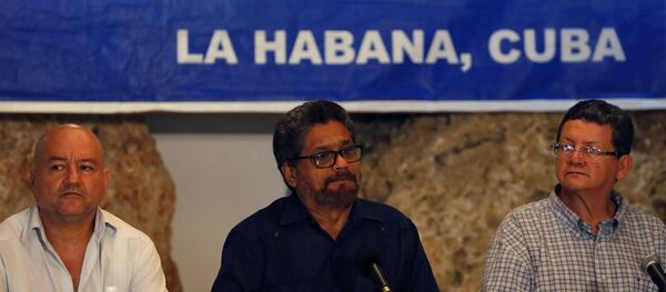 Representantes das FARC em Havana. - Sputnik Brasil