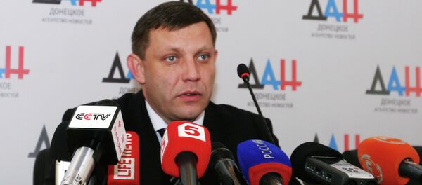 Líder da República Popular de Donetsk (RPD),  Aleksander Zakharchenko - Sputnik Brasil
