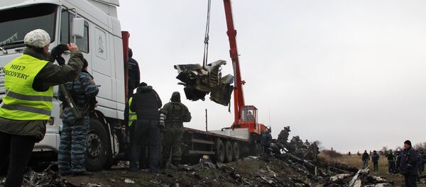 Retirada dos destroços do MH17, em Donetsk - Sputnik Brasil