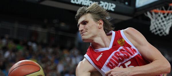 Andrei Kirilenko, astro do basquete russo em Londres-2012. - Sputnik Brasil