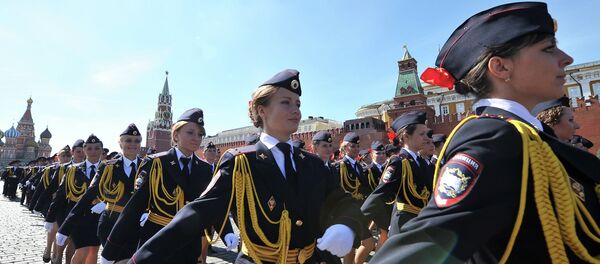 Graduação de mulheres na Universidade de Moscou do Ministério de Assuntos Internos da Rússia - Sputnik Brasil