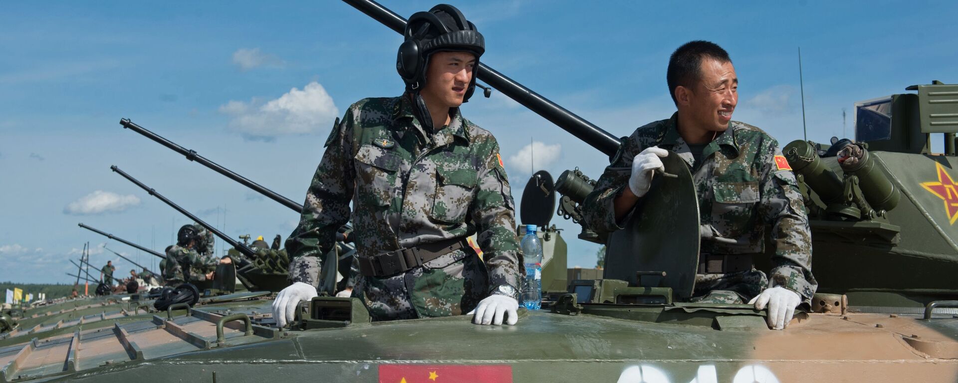 Militares das Forças Armadas da China no polígono de Alabino na região de Moscou, preparando-se para os Jogos Internacionais de Exército 2015 (imagem de arquivo) - Sputnik Brasil, 1920, 19.09.2022